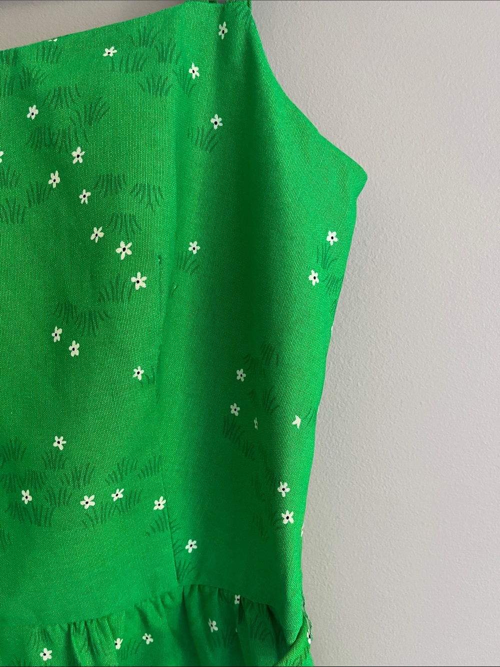Malia Honolulu vintage Kelly green/white zebra motifs sundress size 10-runs smal - Picture 5 of 15